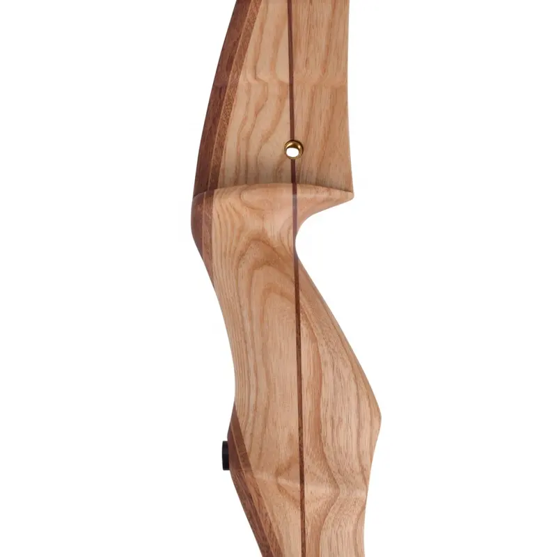 Take down Red cherry wood bow handle, maple glass fiber laminated bow piece, 48 Inch reverse  bow 