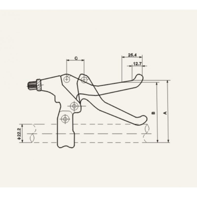 Bicycle parts half aluminum alloy 3 fingers 2 fingers MTB bike Brake lever 