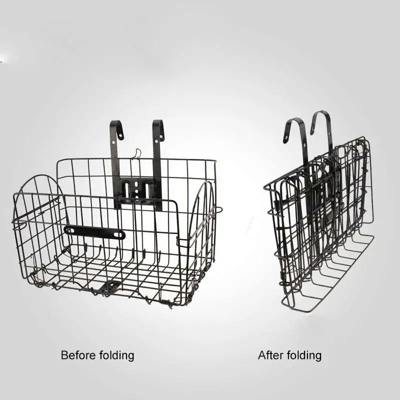 Wholesale front bike foldable basket bicycle Accessories bike bag 