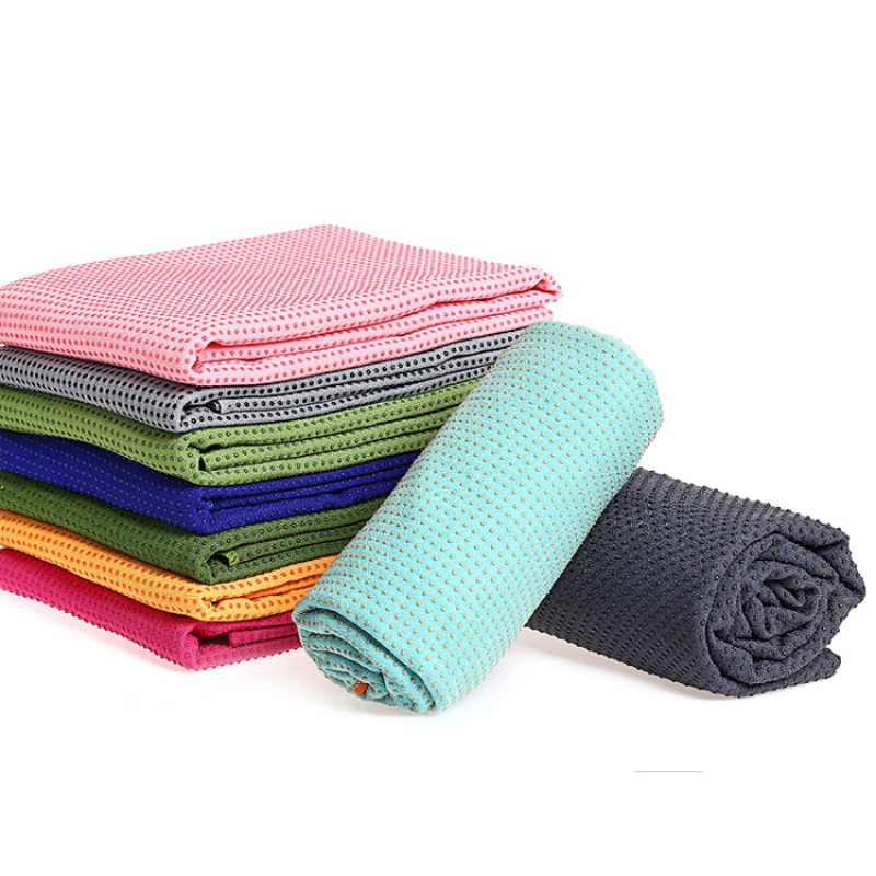 Yoga mat non-slip towel fitness yoga supplies Yoga mat yoga mat towel PVC plum blossom dot yoga towel 