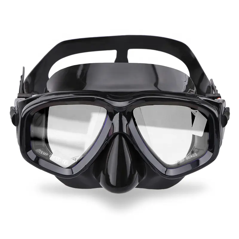 can be equipped with myopic tempered glass nose goggles free diving lungs silica gel respirator mask, and adult snorkeling goggles 