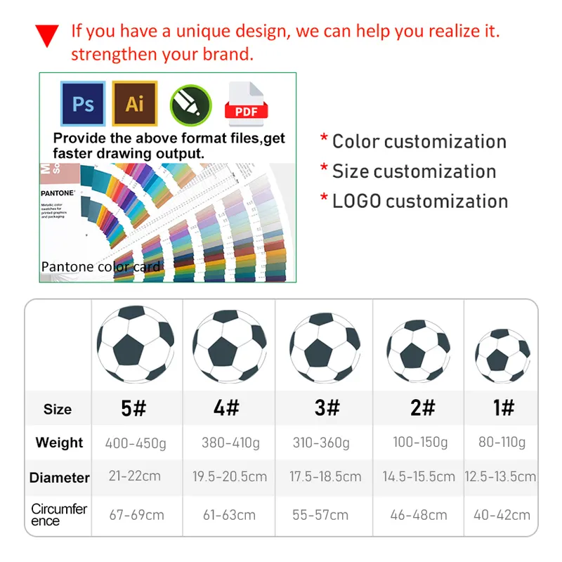 Official PU Size 5 Soft Wear Resistant Soccer Ball Match Training Balls Football for Adult Teens 