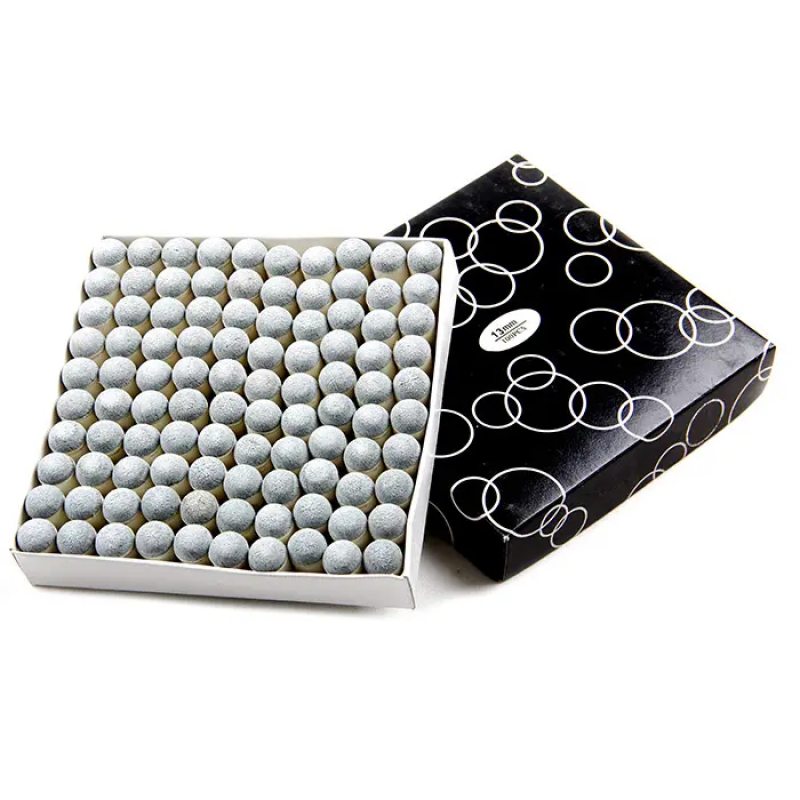 100pcs/box 9mm 9.5mm 10mm 13mm green or gray color Billiard Snooker Push-On Cue Tips 