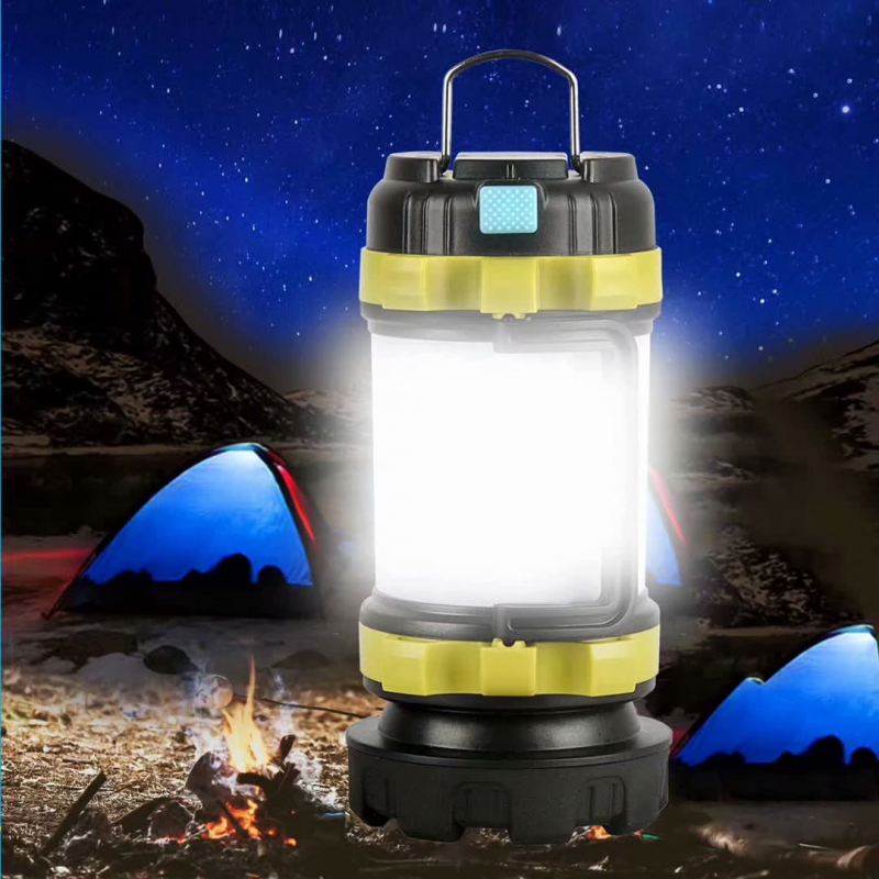 Outdoor camping lights camping LED work lights USB rechargeable emergency tent lights strong light long-range flashlight 