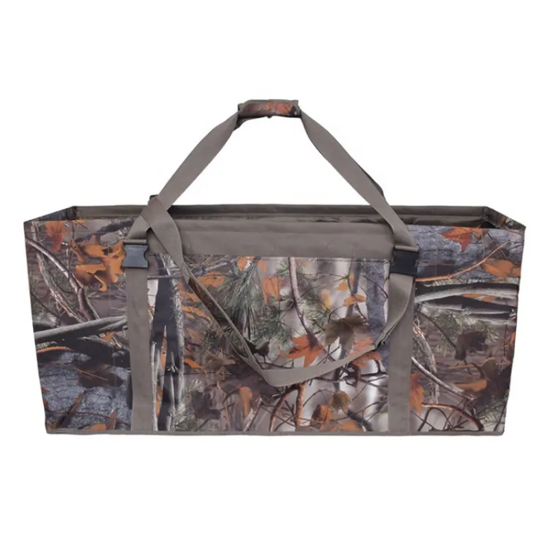 Large Capacity Waterproof Camo 12 Slot Duck Decoy Bag with Adjustable Shoulder Strap 