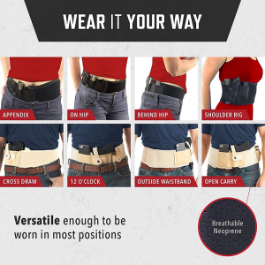 Manufacturer Custom CS outdoor hunting 107cm Waistband Magnetic Revolver Hand  Holster 