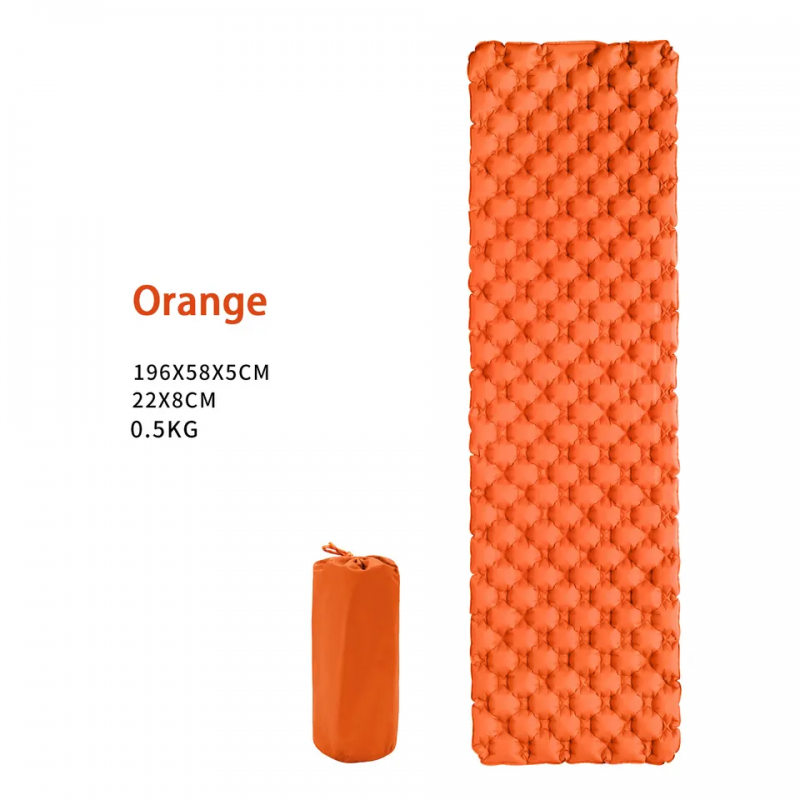 Outdoor waterproof single inflatable bed camping travel TPU inflatable mattress 