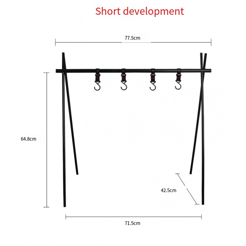 Outdoor camping rack camping Triangle rack air rack triangle rack medium size 