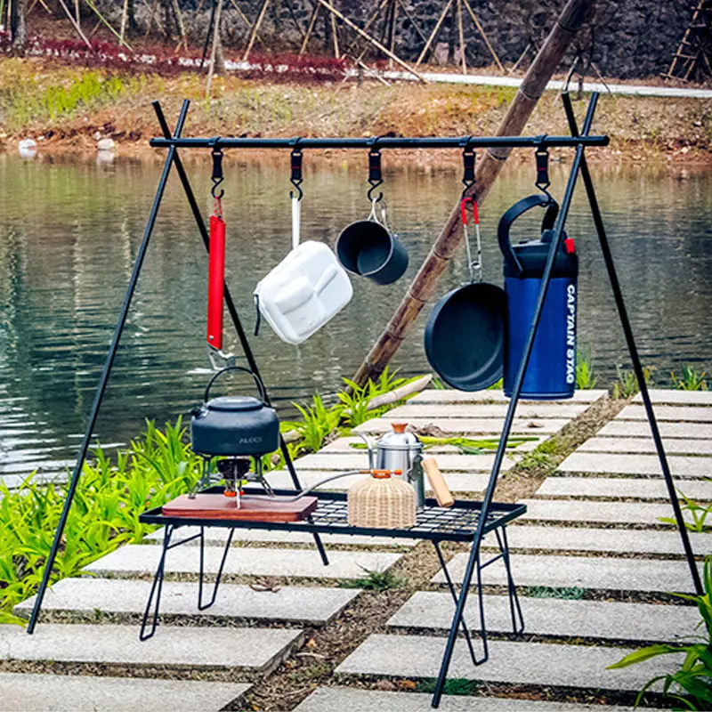 Outdoor camping rack camping Triangle rack air rack triangle rack medium size 