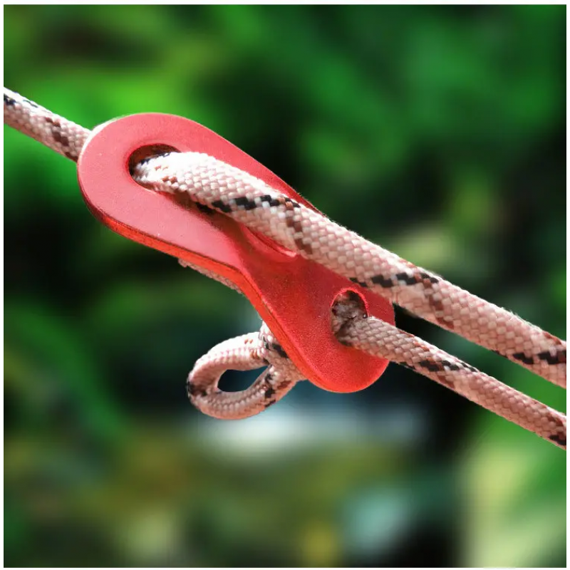Double-eye aluminum alloy wind rope buckle tent canopy accessories fixed wind rope buckle can be adjusted 