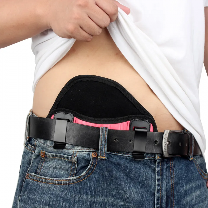 Amazon's new leather anti-scratch outdoor tactical Glock waist hanging hidden pistol holster invisible quick-draw holster 