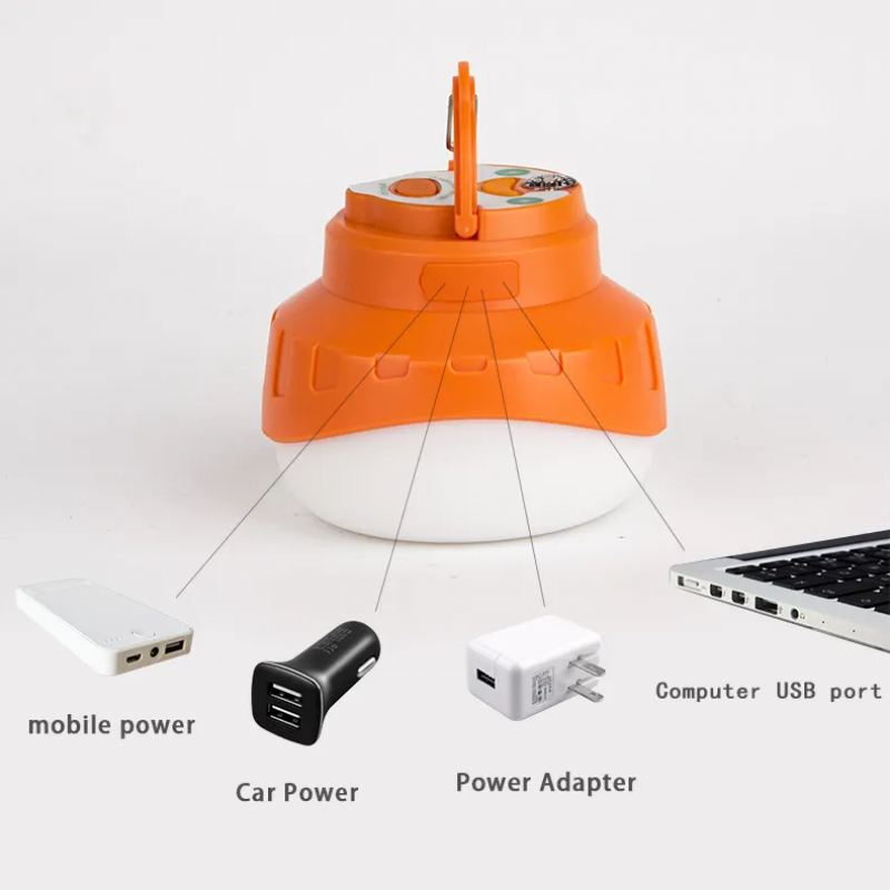 Camping lamp outdoor LED emergency camp horse lamp USB rechargeable portable tent lamp new waterproof lighting camping lamp 