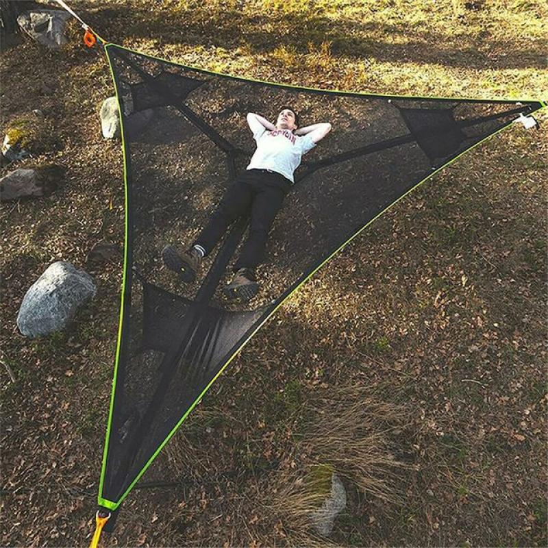 2021 hot-selling outdoor camping multi-person portable triangle hammock 