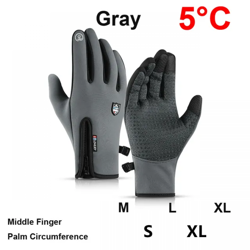 Men and women Outdoor touch screen windproof waterproof fleece sports cycling gloves winter warm ski gloves  