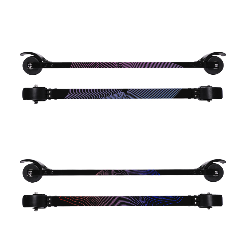 Beginner Dryland ski double  Cross country  Pulley land ski trainer roller ski skate board 