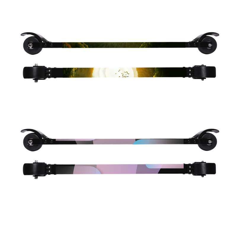 Beginner Dryland ski double  Cross country  Pulley land ski trainer roller ski skate board 