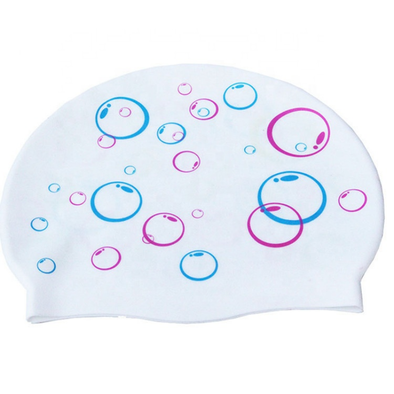 Waterproof high elastic MC multi-colour swimming cap for men and women 