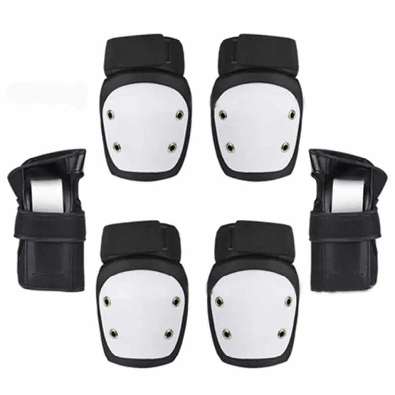 3 in 1 Youth and Kids Knee Pads Elbow Pads Wrist Guards Adjustable 6 pack Protective Gear Set  