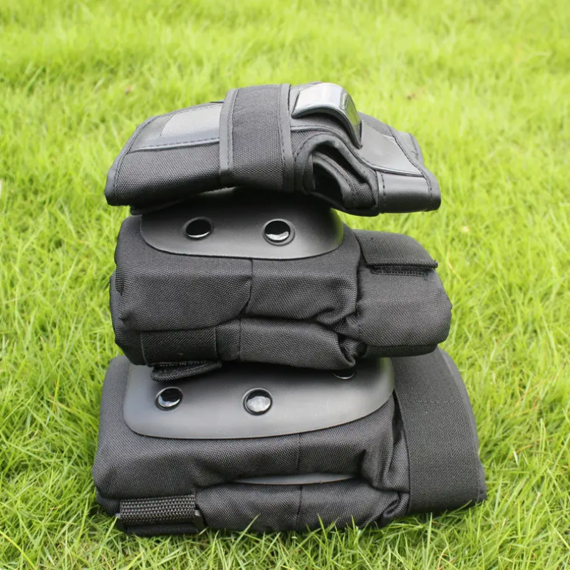 3 in 1 Youth and Kids Knee Pads Elbow Pads Wrist Guards Adjustable 6 pack Protective Gear Set  