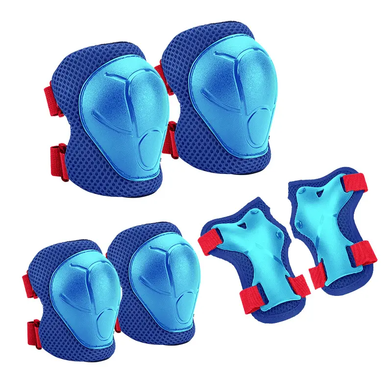 6 pcs children scooter bicycle roller skateboard protective gear Knee and Elbow Pads Set 