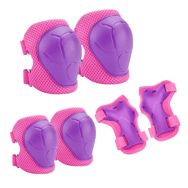 6 pcs children scooter bicycle roller skateboard protective gear Knee and Elbow Pads Set 
