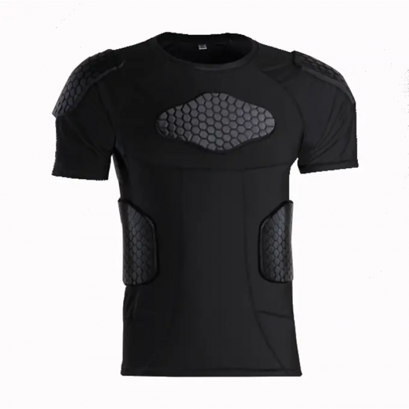 Protective T-Shirt Protector Suit for Basketball  Rugby football chest padded shirt 
