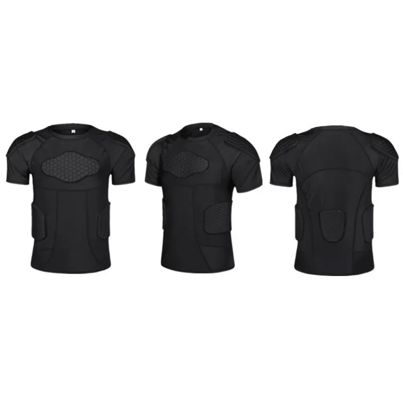 Protective T-Shirt Protector Suit for Basketball  Rugby football chest padded shirt 