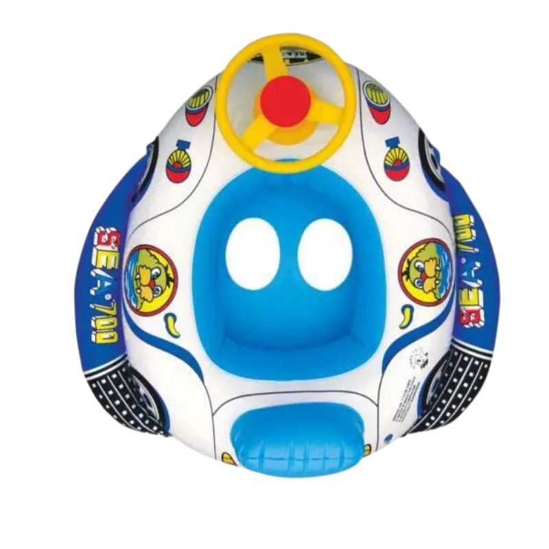 Children's swimming ring environmental protection pvc thickened inflatable infant swimming seat ring steering wheel horn swimming boat 