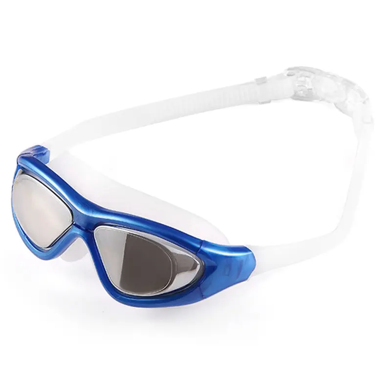 Swim surf goggles anti - fogging large frame non - clipping eye plating HD adult men and women glasses 